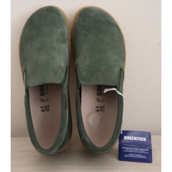 Birkenstock Men\'s Sz 41 US 8 Regular Thyme Green Oswego Suede Casual Shoes main image 4